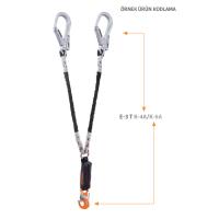 KAYA SAFETY E-3T K-4A/K-6 ÇİFT BACAKLI ŞOK EMİCİLİ LANYARD 1,2 M