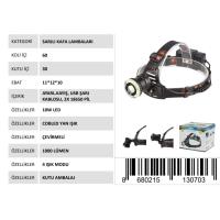 USB ŞARJLI KAFA LAMBASI PT-5979